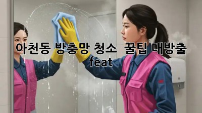 ✨ 아천동 방충망 청소 ✨ 꿀팁 대방출! (feat. 🧽🧹)